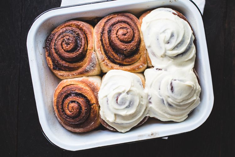 Gingered Peach Cinnamon Rolls Recipe