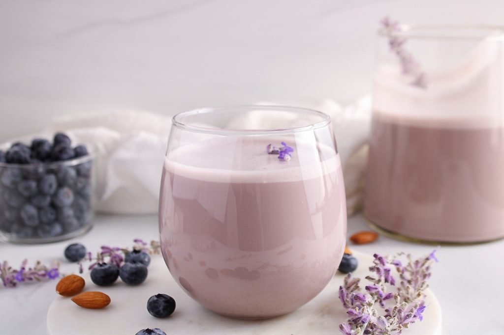 Blueberry Lavender Almond Milk Recipe