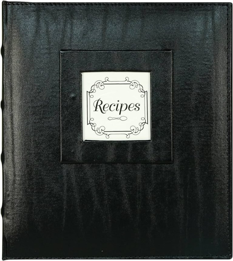 C.R. Gibson Libro De Recetas Con Páginas De Bolsillo Y Lista De