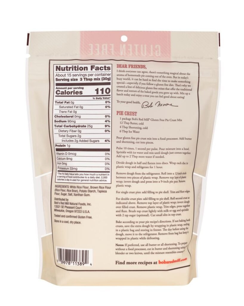 Bobs Red Mill Pie Crust Recipe