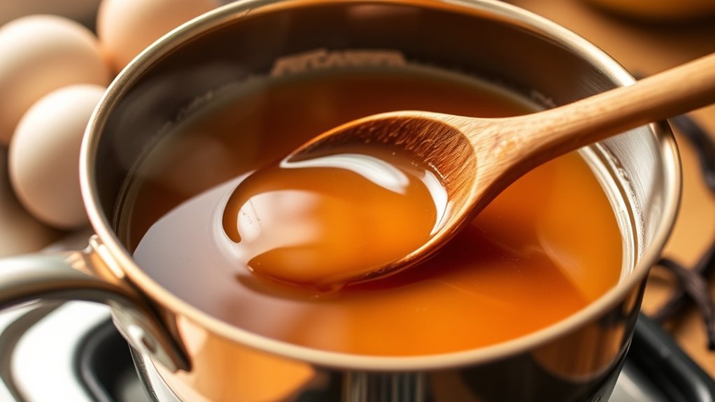 boiled sugar to amber