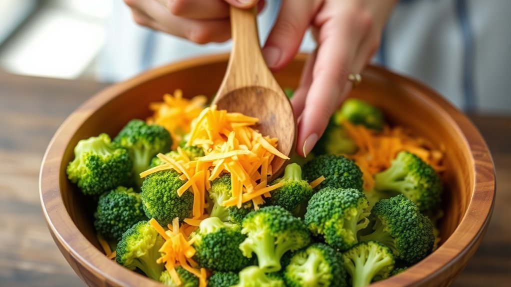 broccoli cheese mixture preparation