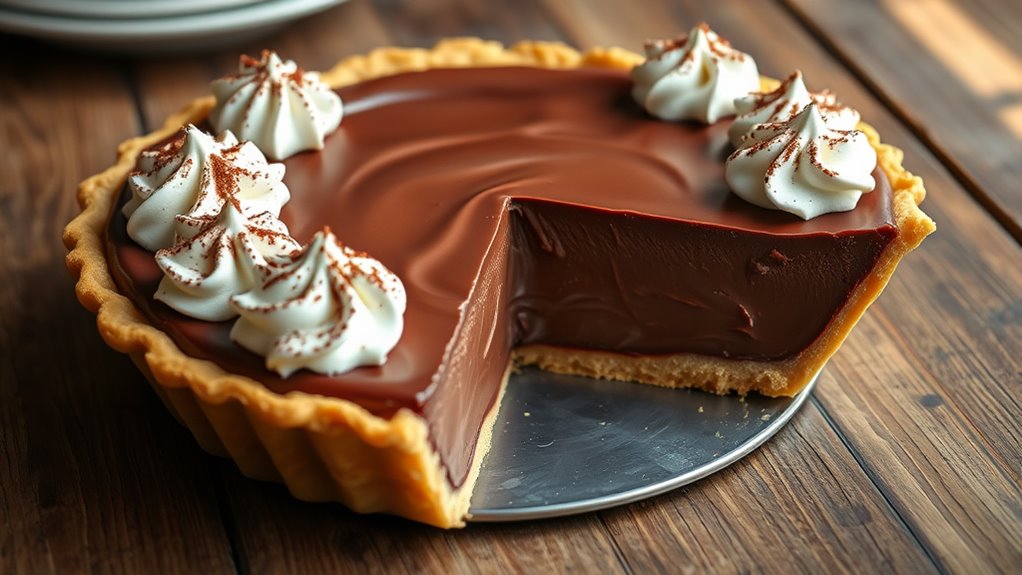 chocolate cream pie process