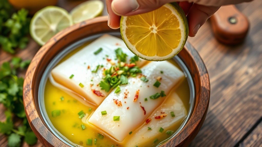 citrusy tequila cilantro garlic paste
