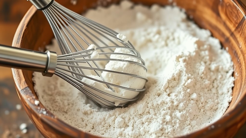 combine dry ingredients thoroughly