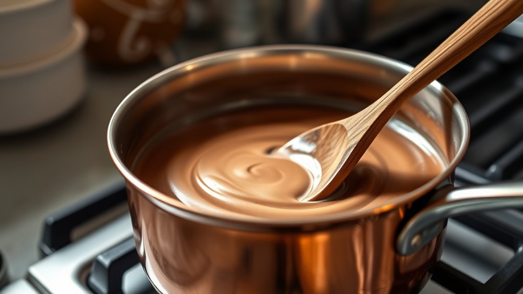 cook custard low constantly