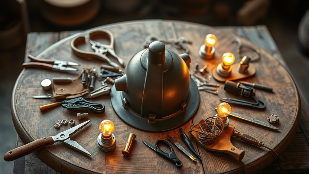 crafting mining helmet guide