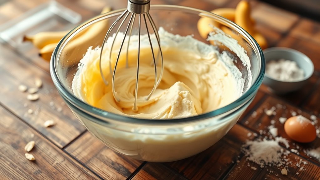 cream butter and sugar