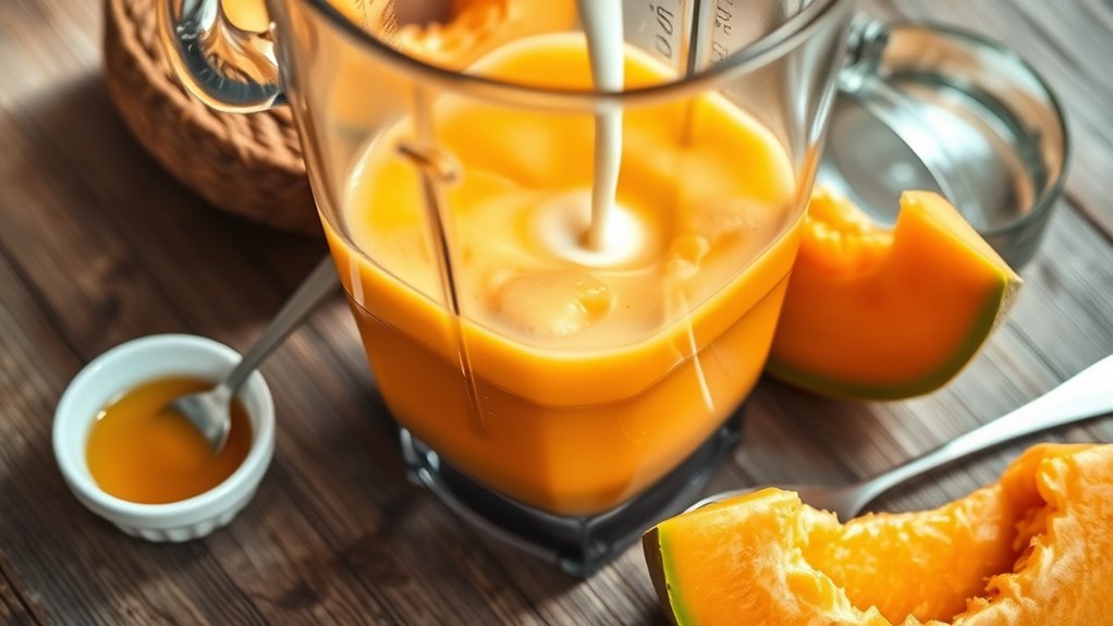 creamy evaporated condensed melon beverage