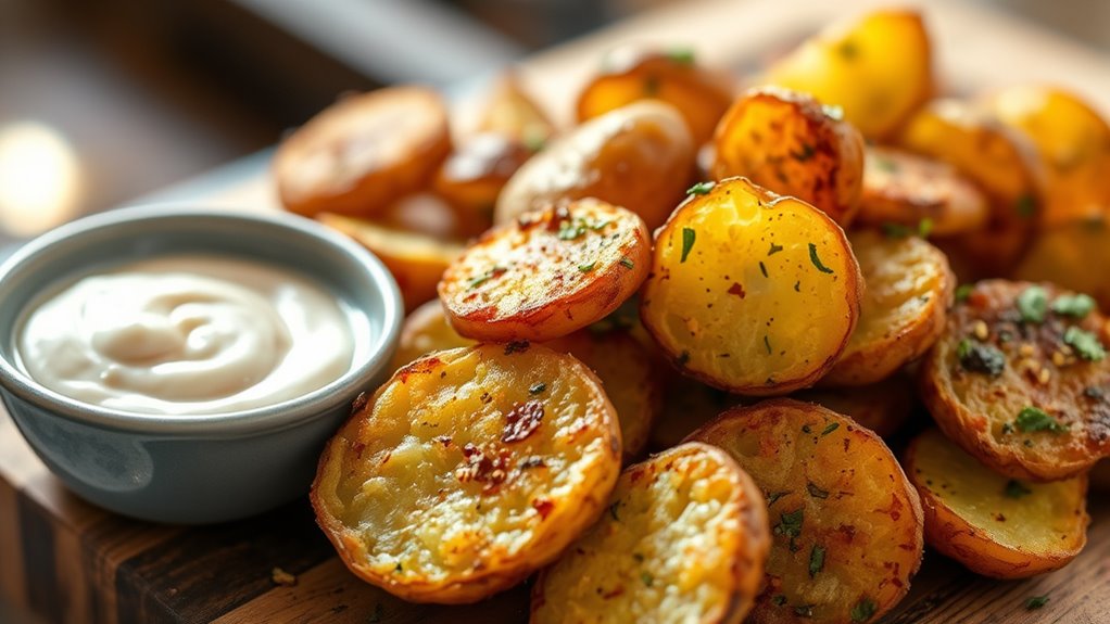 crispy accordion oven baked potatoes