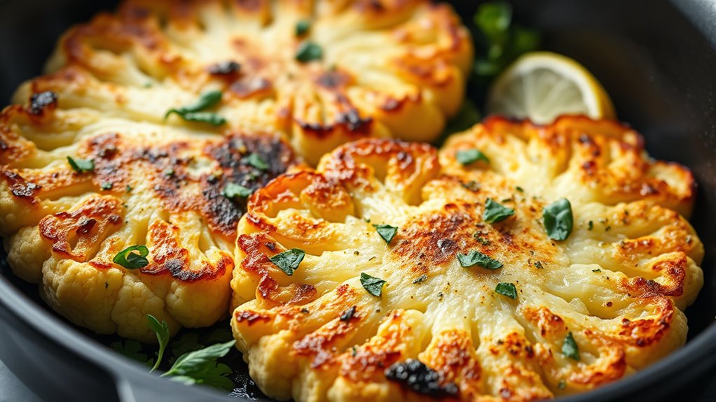 delicious plant based cauliflower steaks
