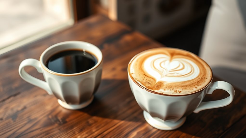espresso diluted versus foam filled