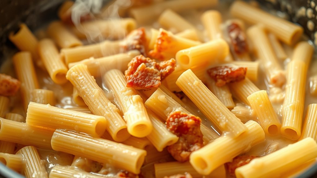 finish pasta in sauce