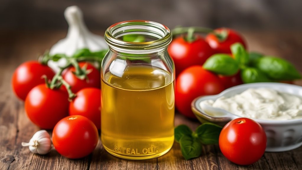 five ingredients for dressing