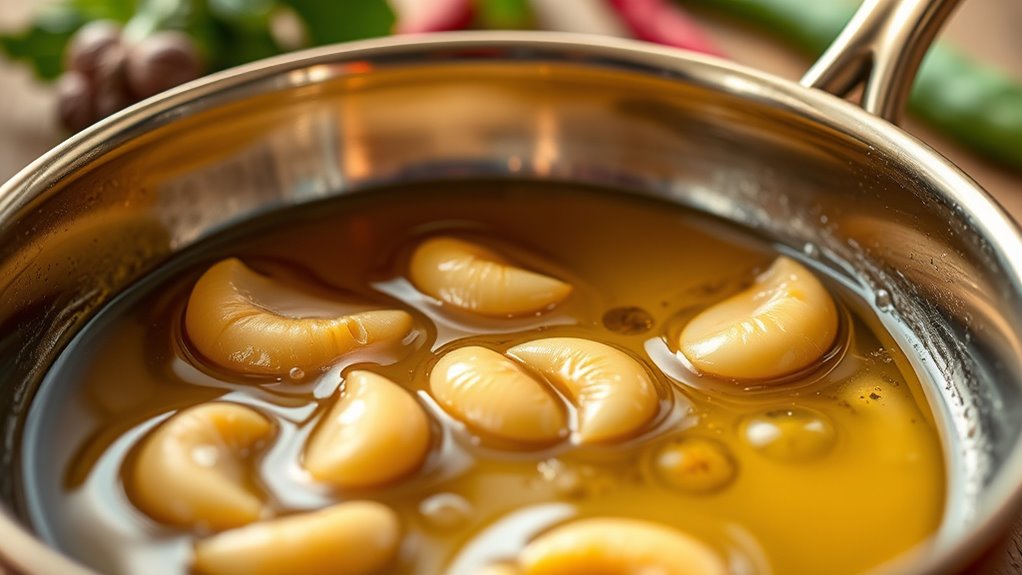 garlic infused sesame oil technique