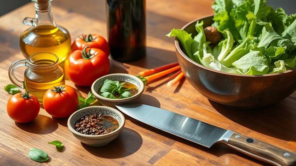 gather high quality dressing ingredients