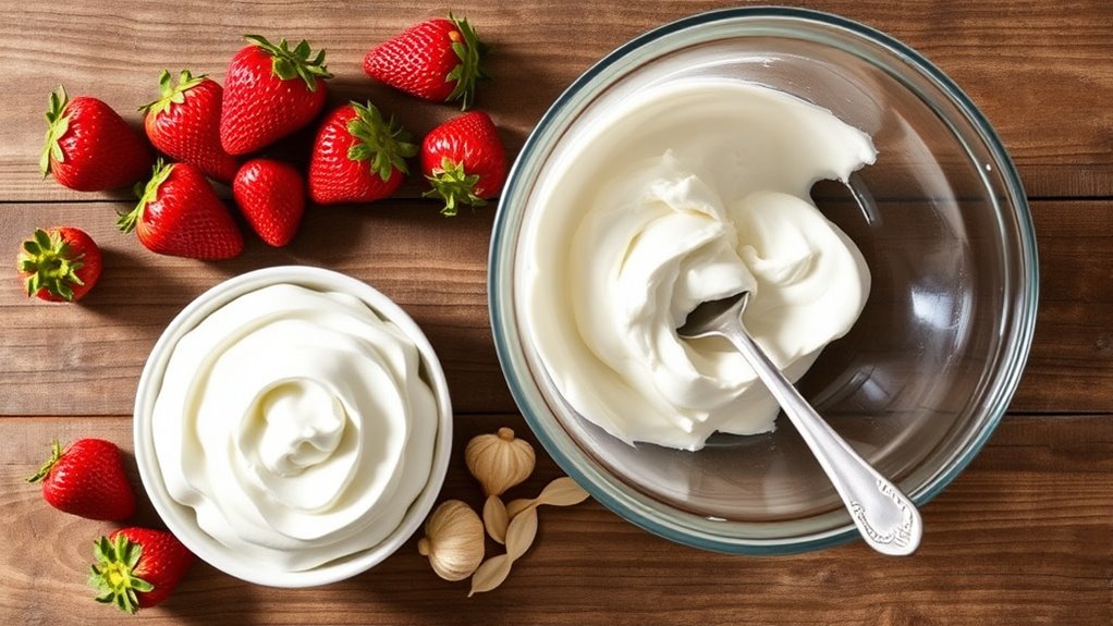 gather ingredients for dessert