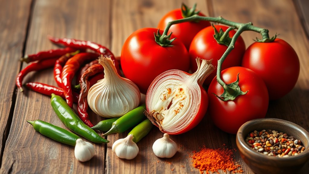 ground beef peppers spices