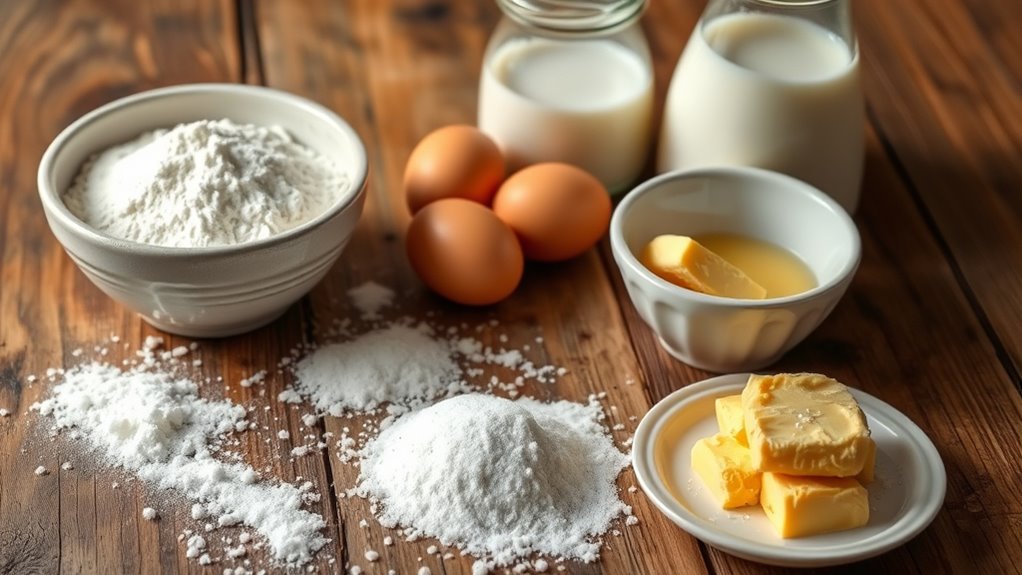 homemade funnel cake ingredients