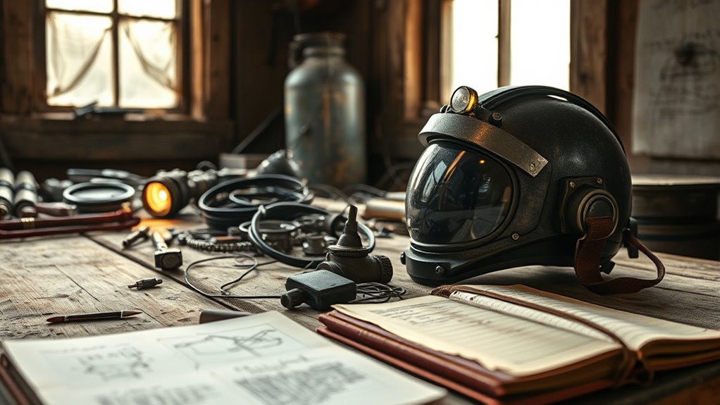 mining helmet with light