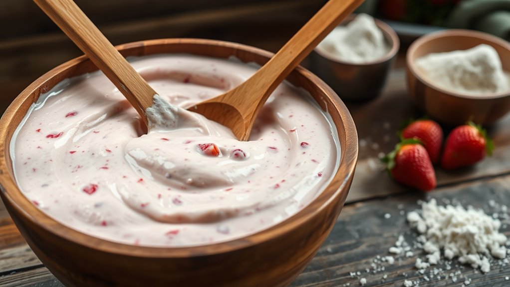 mix batter for strawberry bread