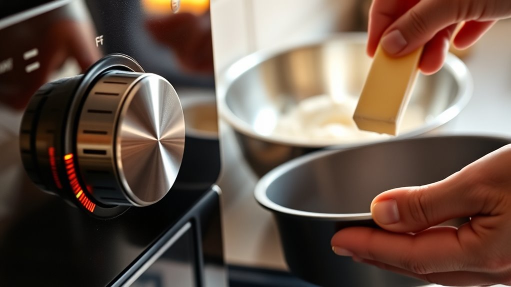 preheat and butter pan