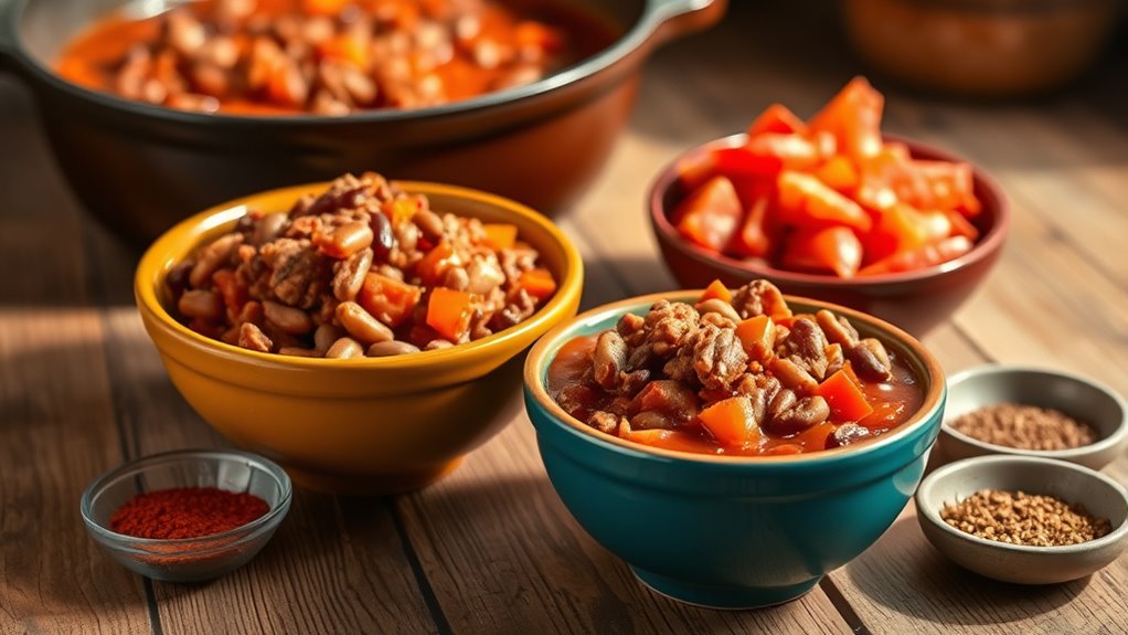 quick hearty three step chili