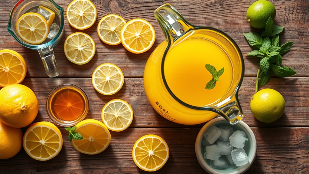 spiced clarified citrus rum brandy