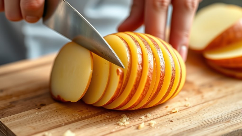 use a wooden spoon guide